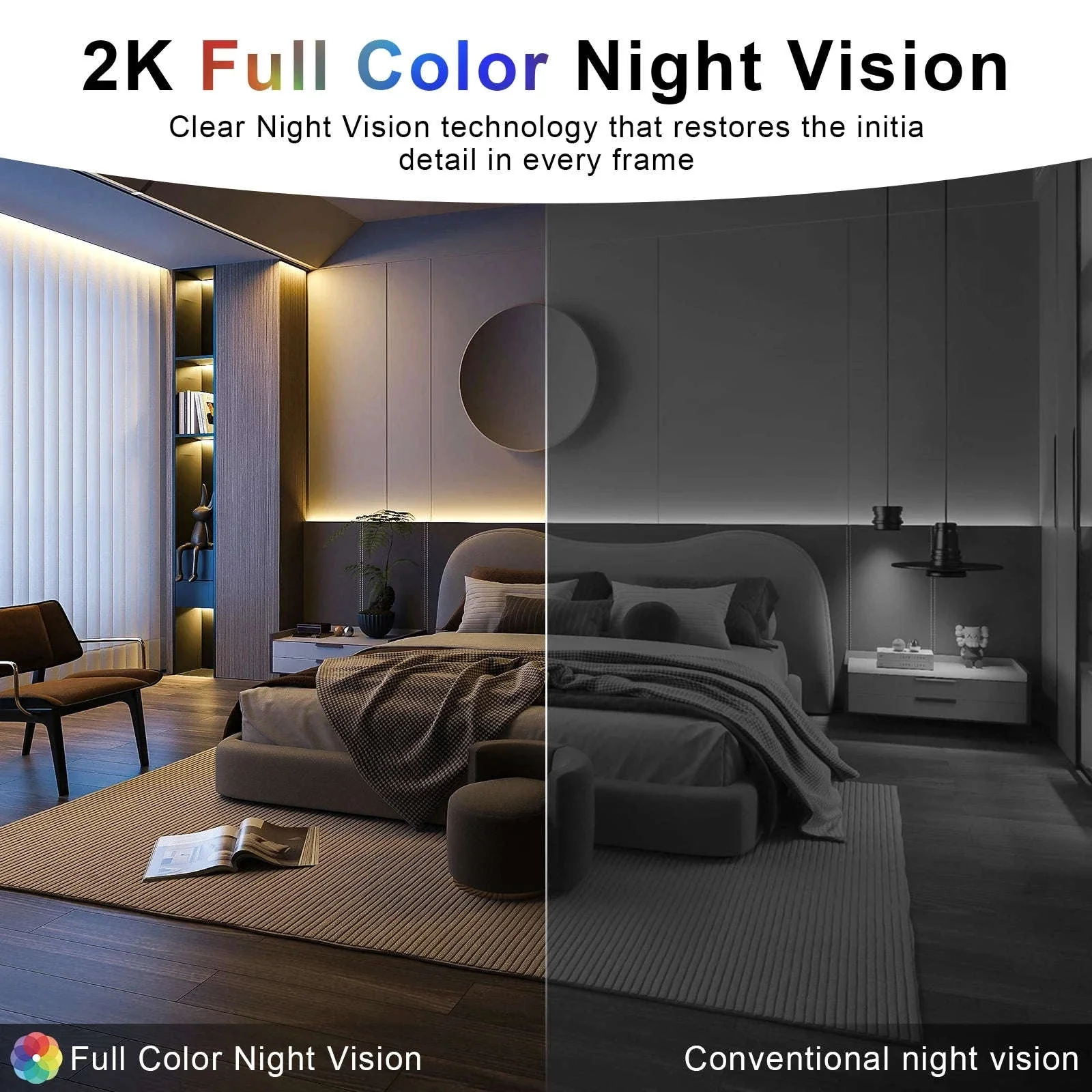 Indoor Home Security Camera with 3MP Night Vision and Audio - Image 6