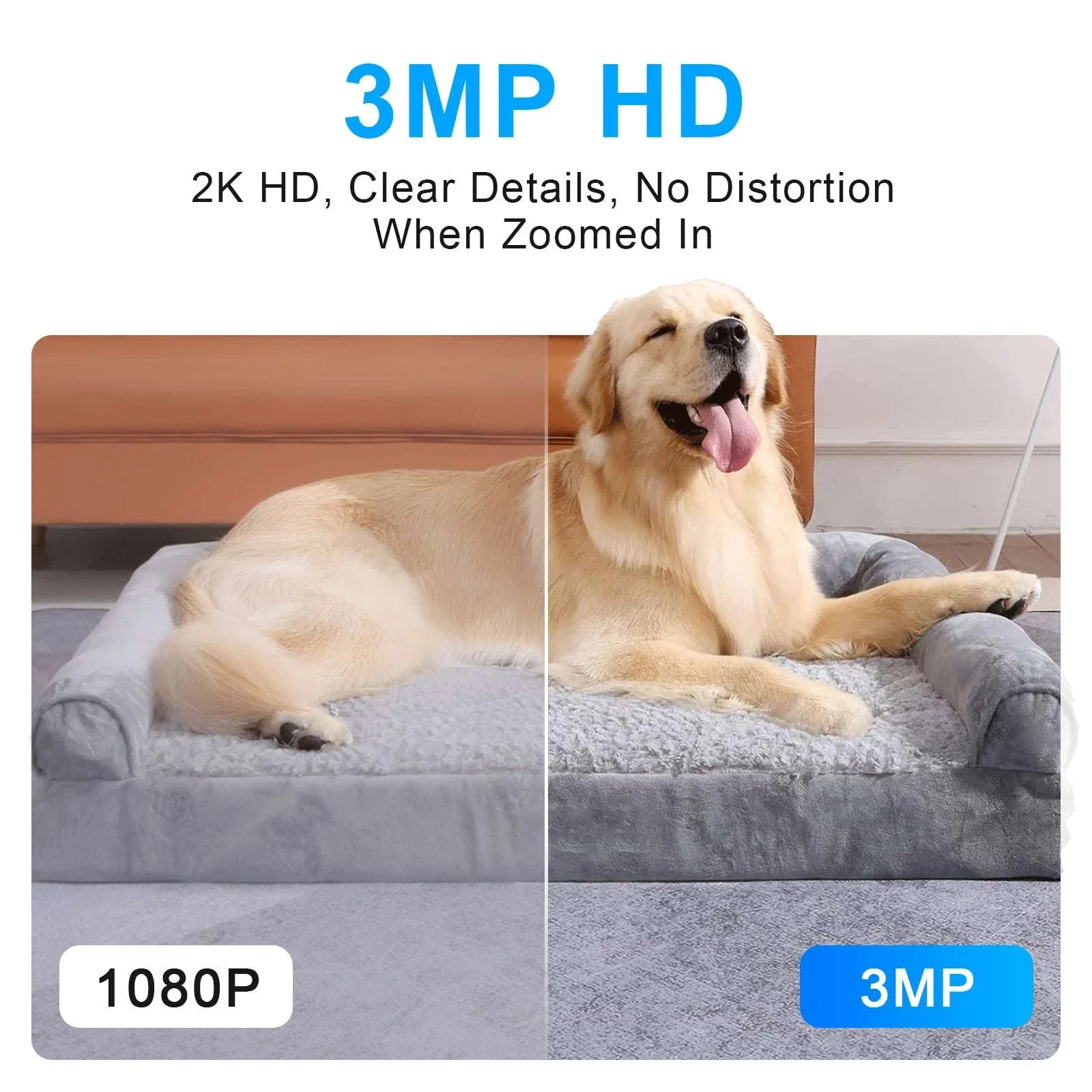 Indoor Home Security Camera with 3MP Night Vision and Audio - Image 8