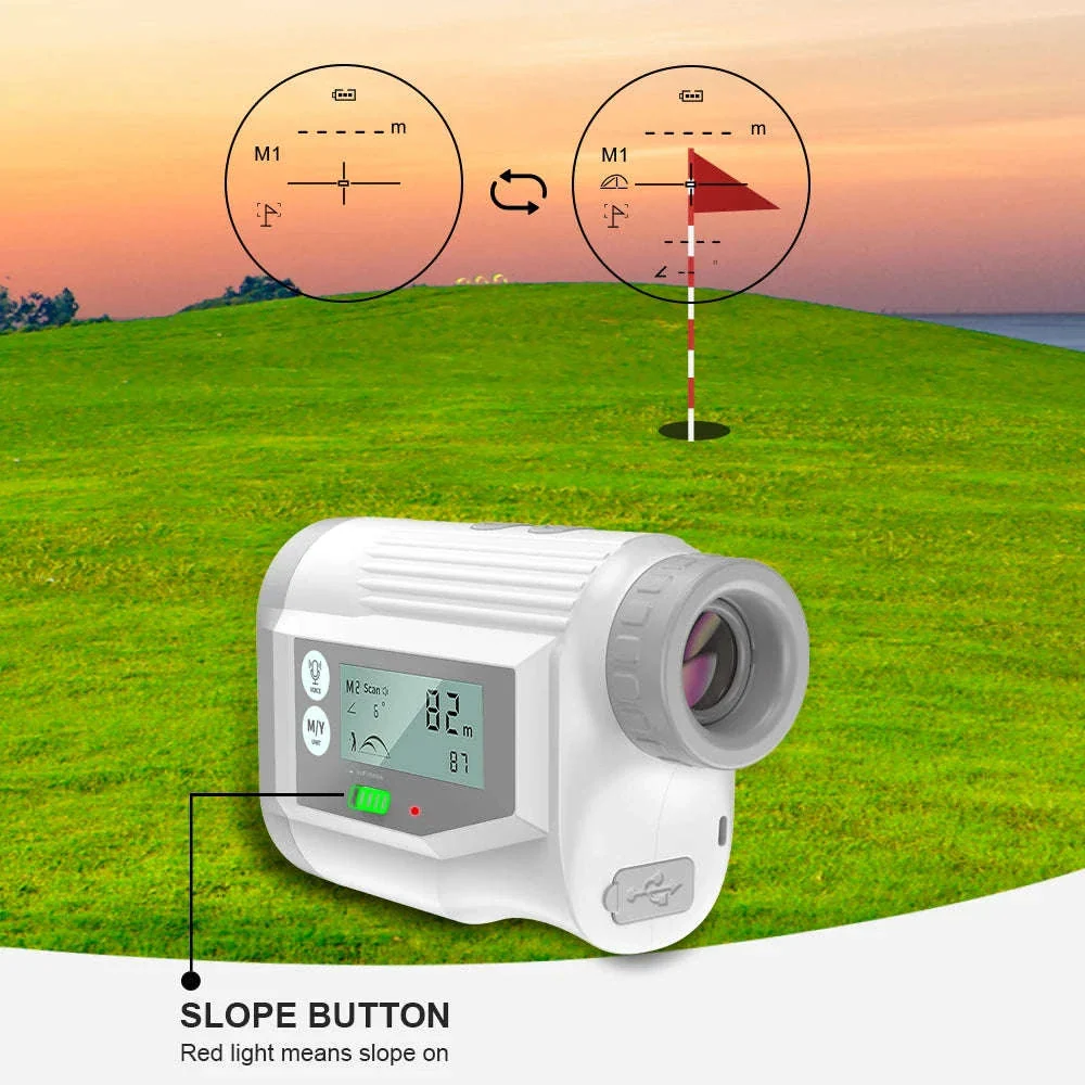 Golf Laser Rangefinder with Slope Compensation and USB-C Charging - Image 3