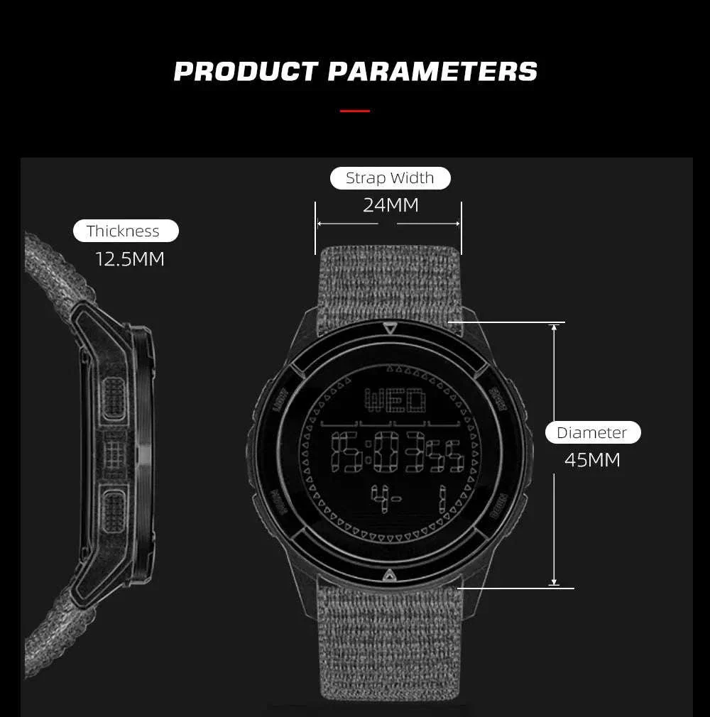 NORTH EDGE ALPS Carbon Fiber Outdoor Watch - Image 19