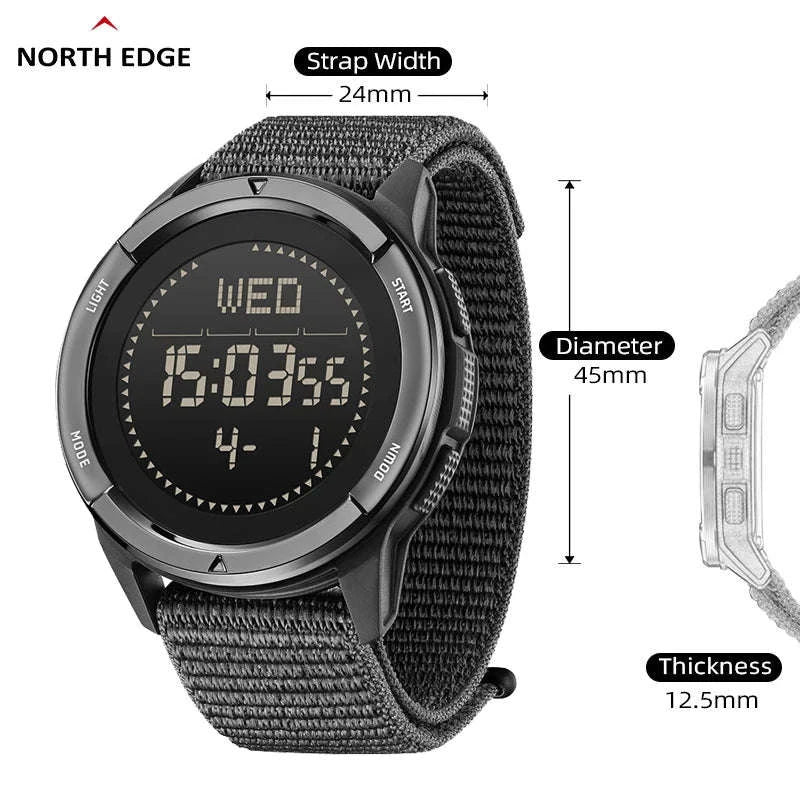 NORTH EDGE ALPS Carbon Fiber Outdoor Watch - Image 4