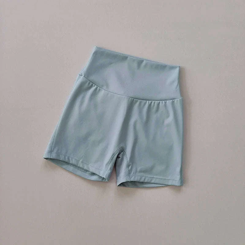 Nude High Waist Seamless Fitness Shorts with Pockets - Image 6