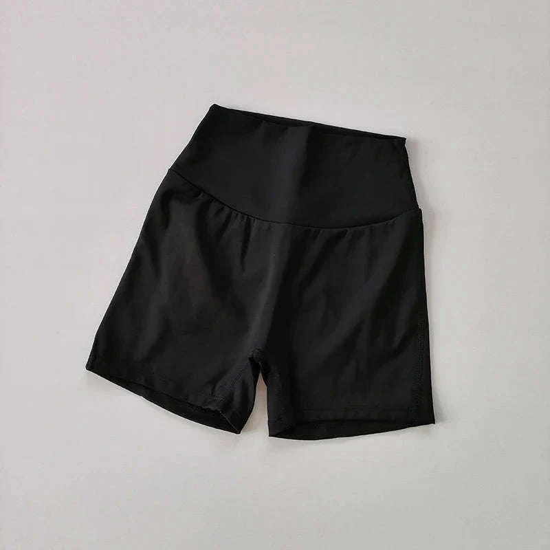Nude High Waist Seamless Fitness Shorts with Pockets - Image 7