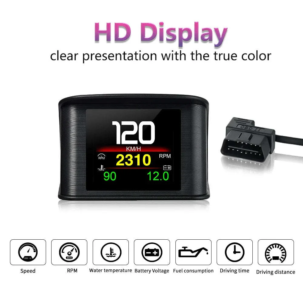 OBD2 Head Up Display Digital Speedometer with Overspeed Alarm - Image 33