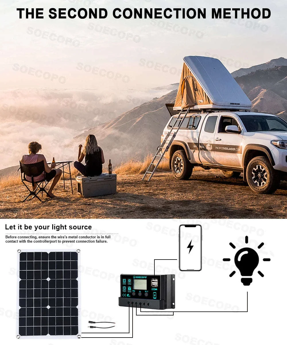 Off-Grid Solar Power Kit with 500W Panel, 100A Controller & Inverter - Image 15