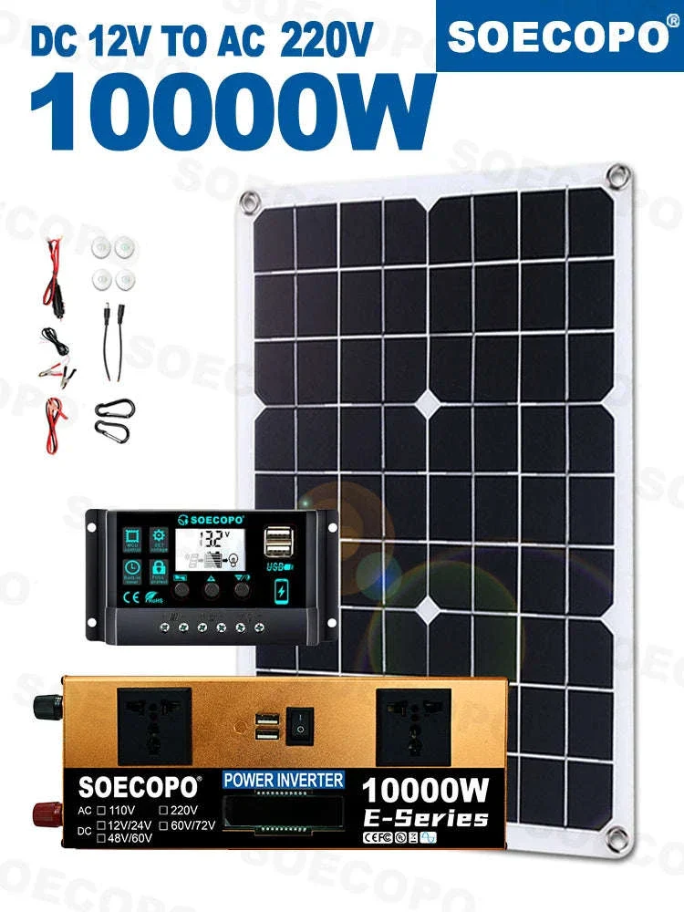 Off-Grid Solar Power Kit with 500W Panel, 100A Controller & Inverter - Image 19