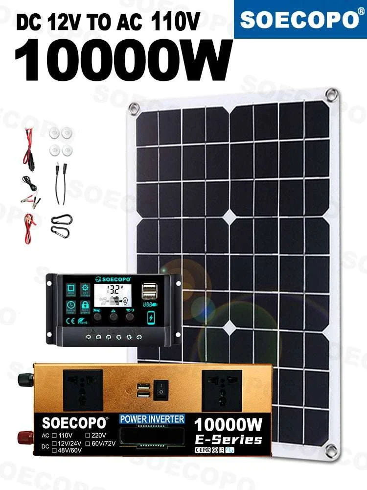 Off-Grid Solar Power Kit with 500W Panel, 100A Controller & Inverter - Image 20