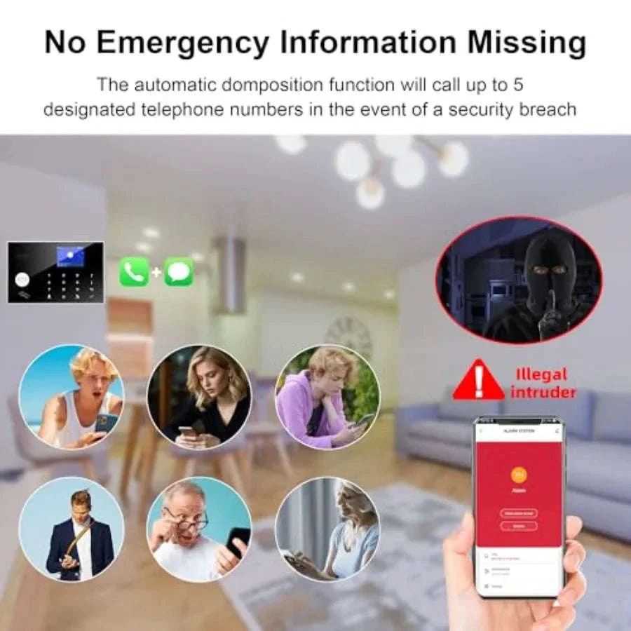 Wireless Office Security System with Motion Detector and Siren - Image 4