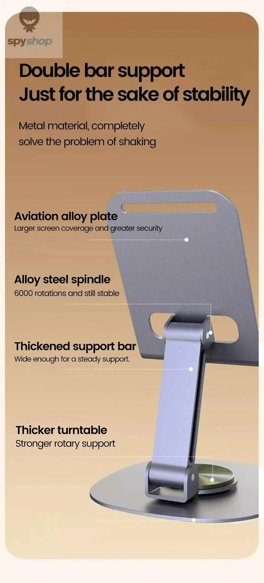 360° Rotating Phone Stand for Phones and Tablets - Image 16