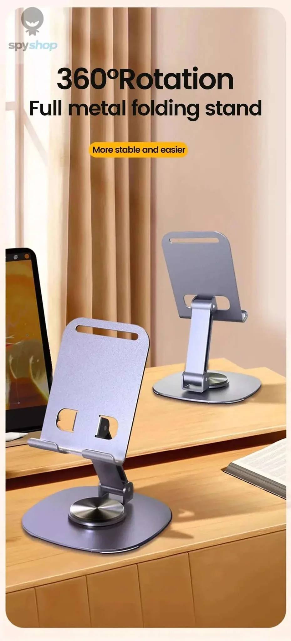 360° Rotating Phone Stand for Phones and Tablets - Image 8