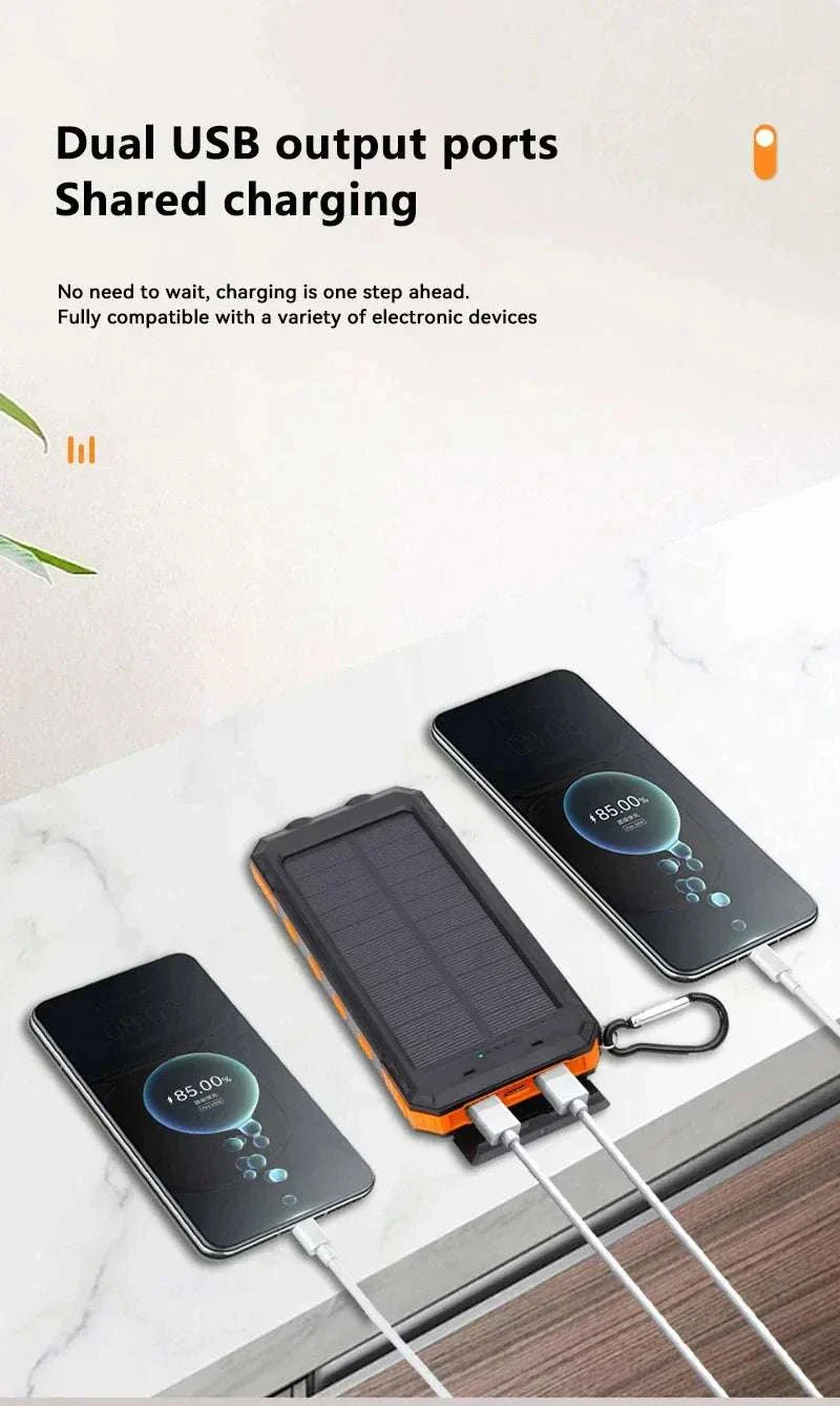 Solar Power Bank with Fast Charging and Emergency LED Light - Image 12