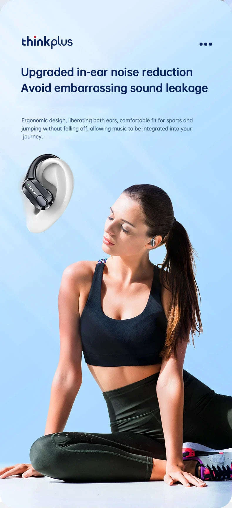 Lenovo XT80 Sports Wireless Earphones with Case Display - Image 11