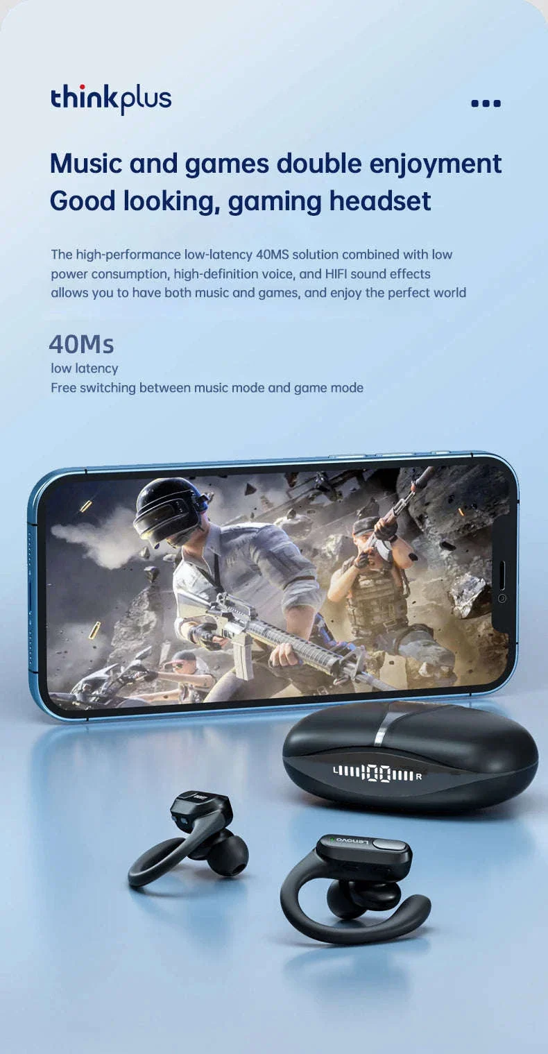 Lenovo XT80 Sports Wireless Earphones with Case Display - Image 16