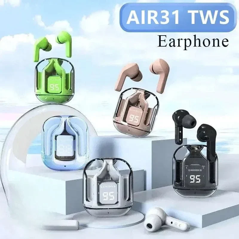 Wireless Bluetooth Earphones with HiFi Sound and LED Display