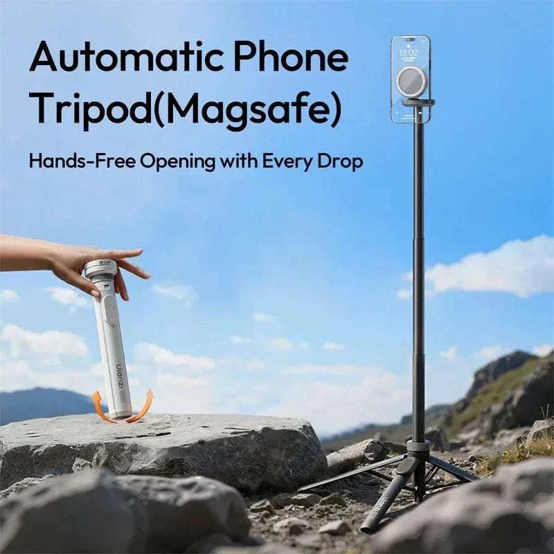 MagSafe Phone Tripod with Bluetooth Remote 1500mm Selfie Stick - Image 2