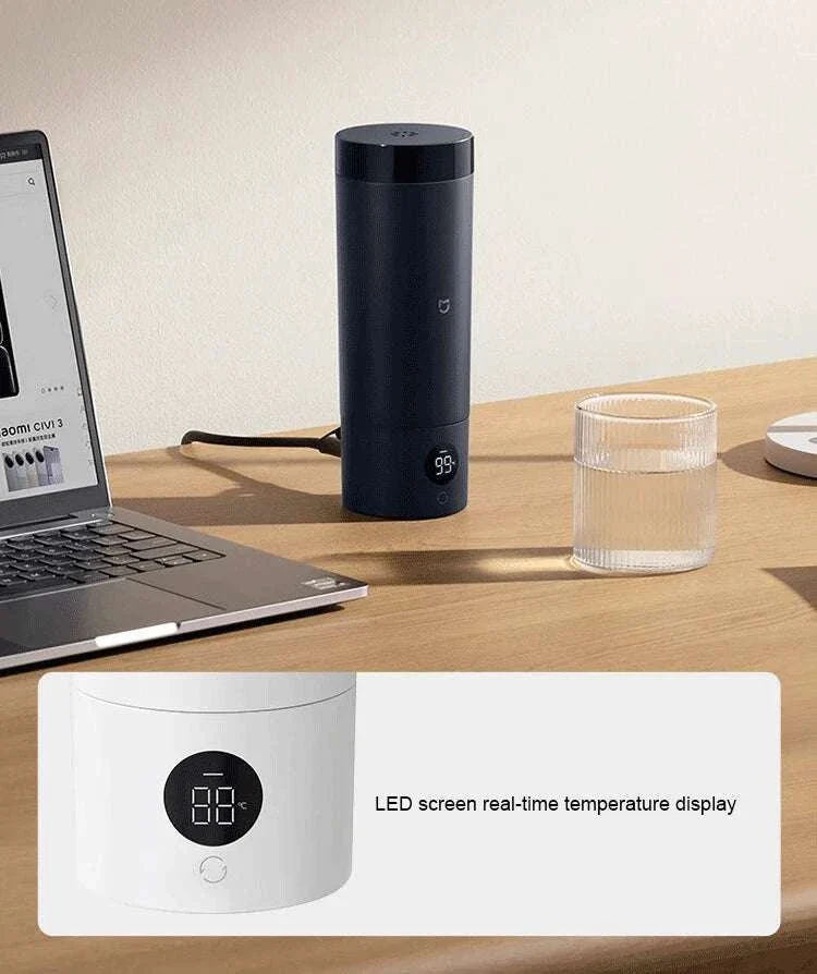 Portable Electric Kettle 350ml with Temperature Control & Thermos - Image 10