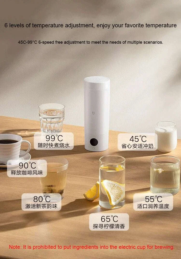 Portable Electric Kettle 350ml with Temperature Control & Thermos - Image 11