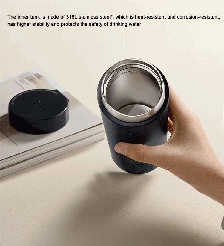 Portable Electric Kettle 350ml with Temperature Control & Thermos - Image 16