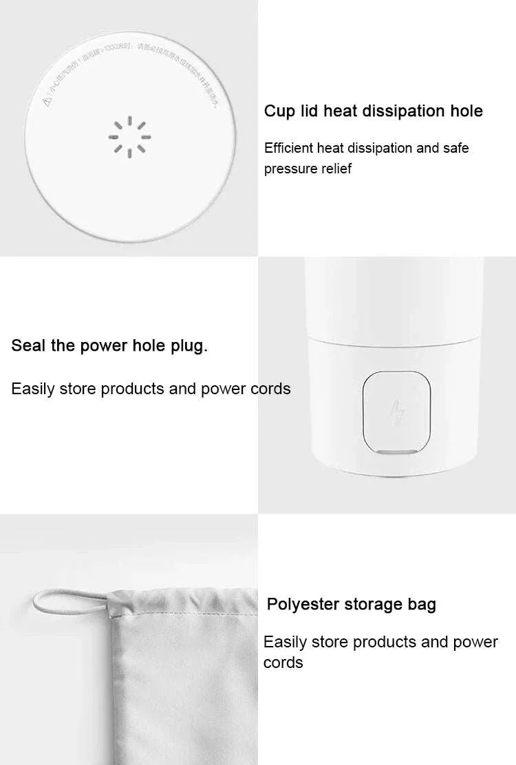 Portable Electric Kettle 350ml with Temperature Control & Thermos - Image 18