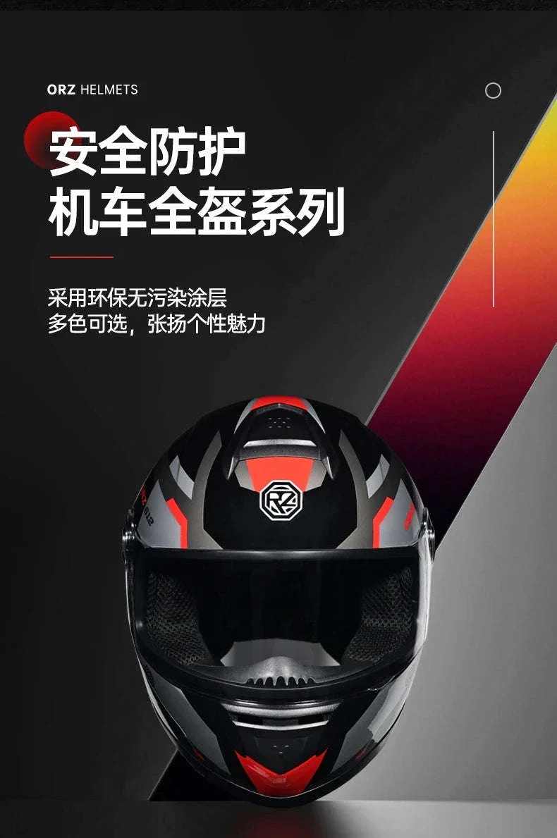 ORZ Full Face Motorcycle Helmet DOT Approved, Unisex ABS+PC - Image 11