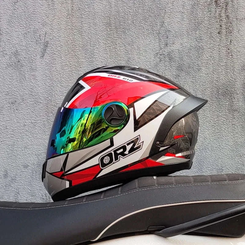 ORZ Full Face Motorcycle Helmet DOT Approved, Unisex ABS+PC - Image 19