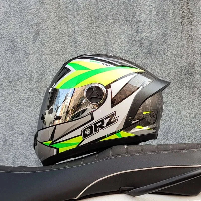 ORZ Full Face Motorcycle Helmet DOT Approved, Unisex ABS+PC - Image 26