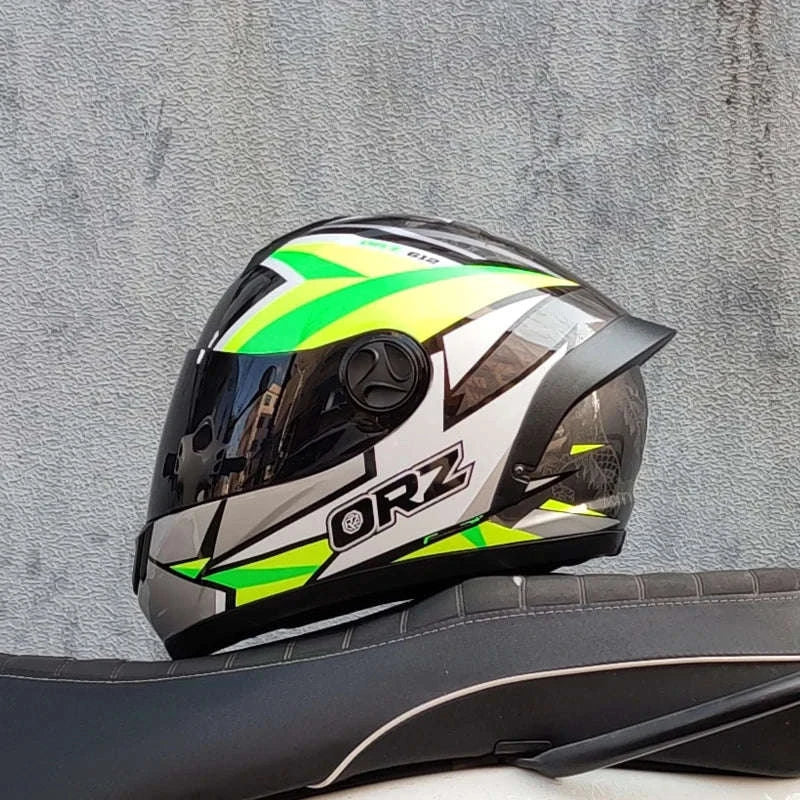 ORZ Full Face Motorcycle Helmet DOT Approved, Unisex ABS+PC - Image 27