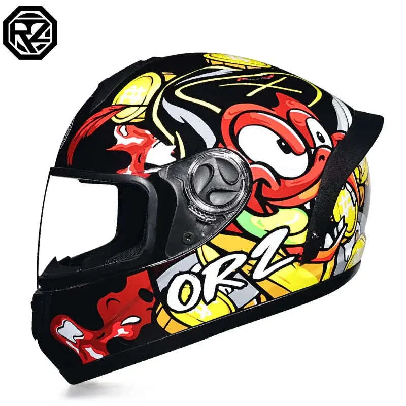 ORZ Full Face Motorcycle Helmet DOT Approved, Unisex ABS+PC - Image 31