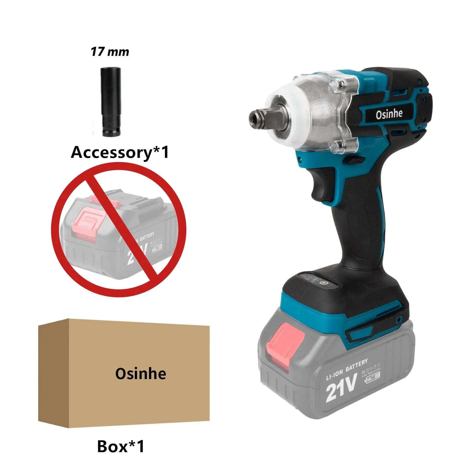 520N·m Cordless Brushless Impact Wrench for Fastening Jobs - Image 20