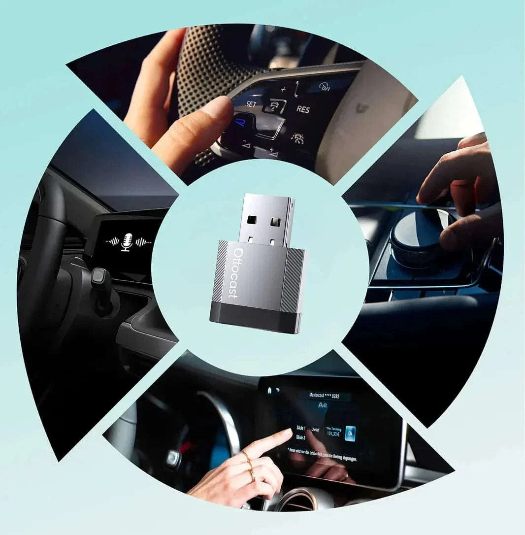 Mini Wireless CarPlay and Android Auto Adapter USB Dongle - Image 4