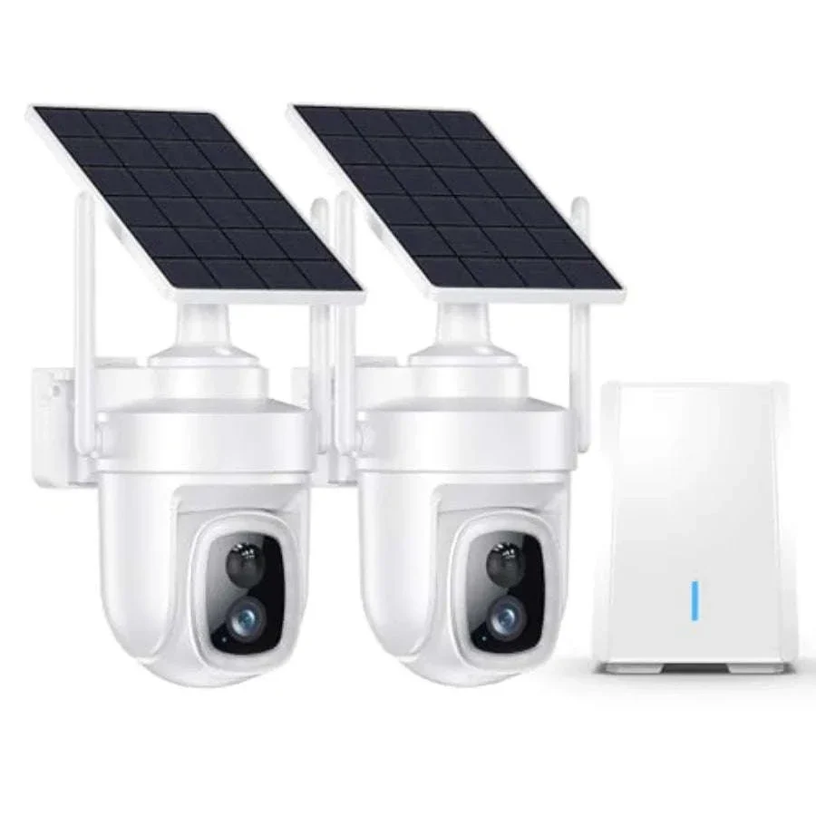4K Wireless Solar Security Camera System with Local Storage