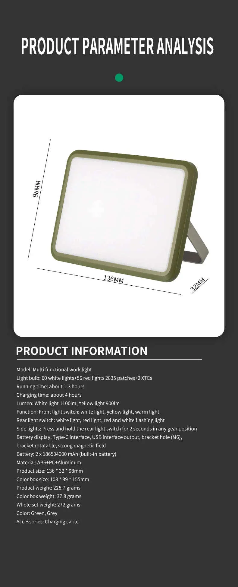 Magnetic Rechargeable LED Camping Light - Image 24