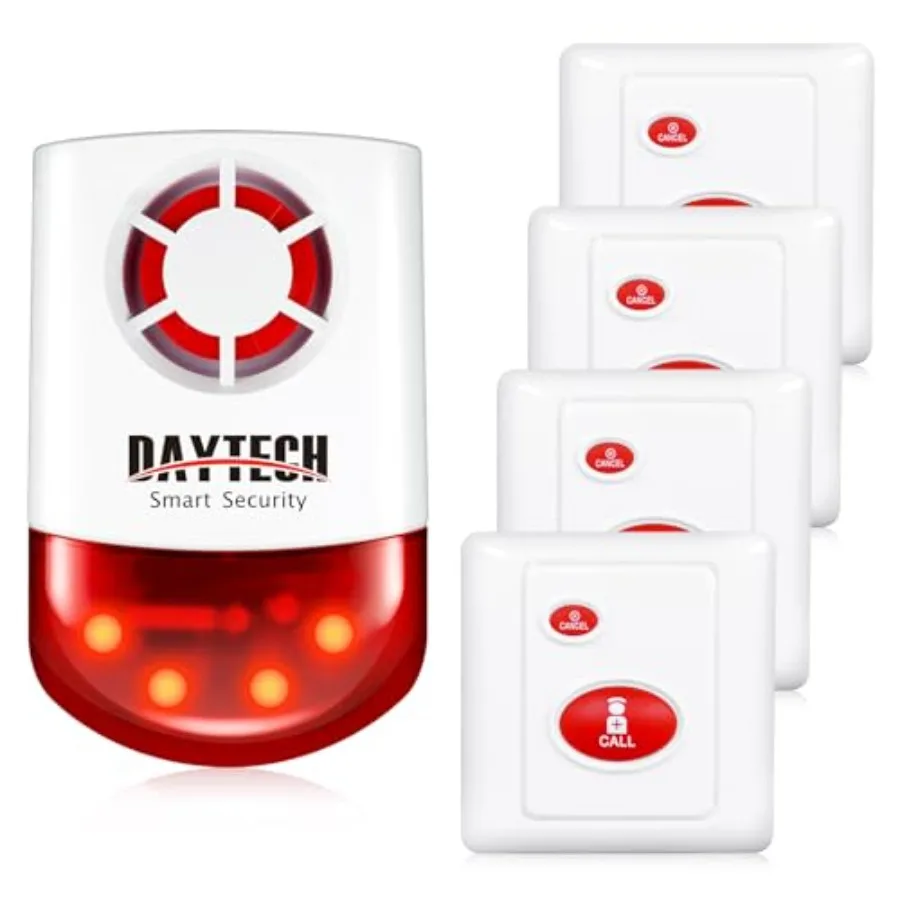 Outdoor Emergency Strobe Siren Alarm Kit with 4 Call Buttons - Image 7