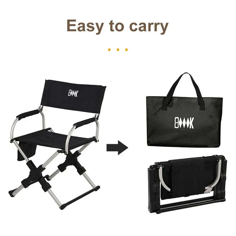 Foldable Director’s Chair for Camping, Beach and Fishing - Image 4