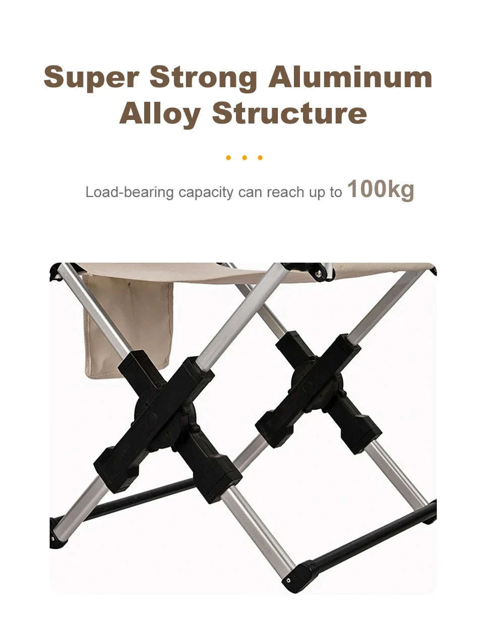 Foldable Director’s Chair for Camping, Beach and Fishing - Image 8