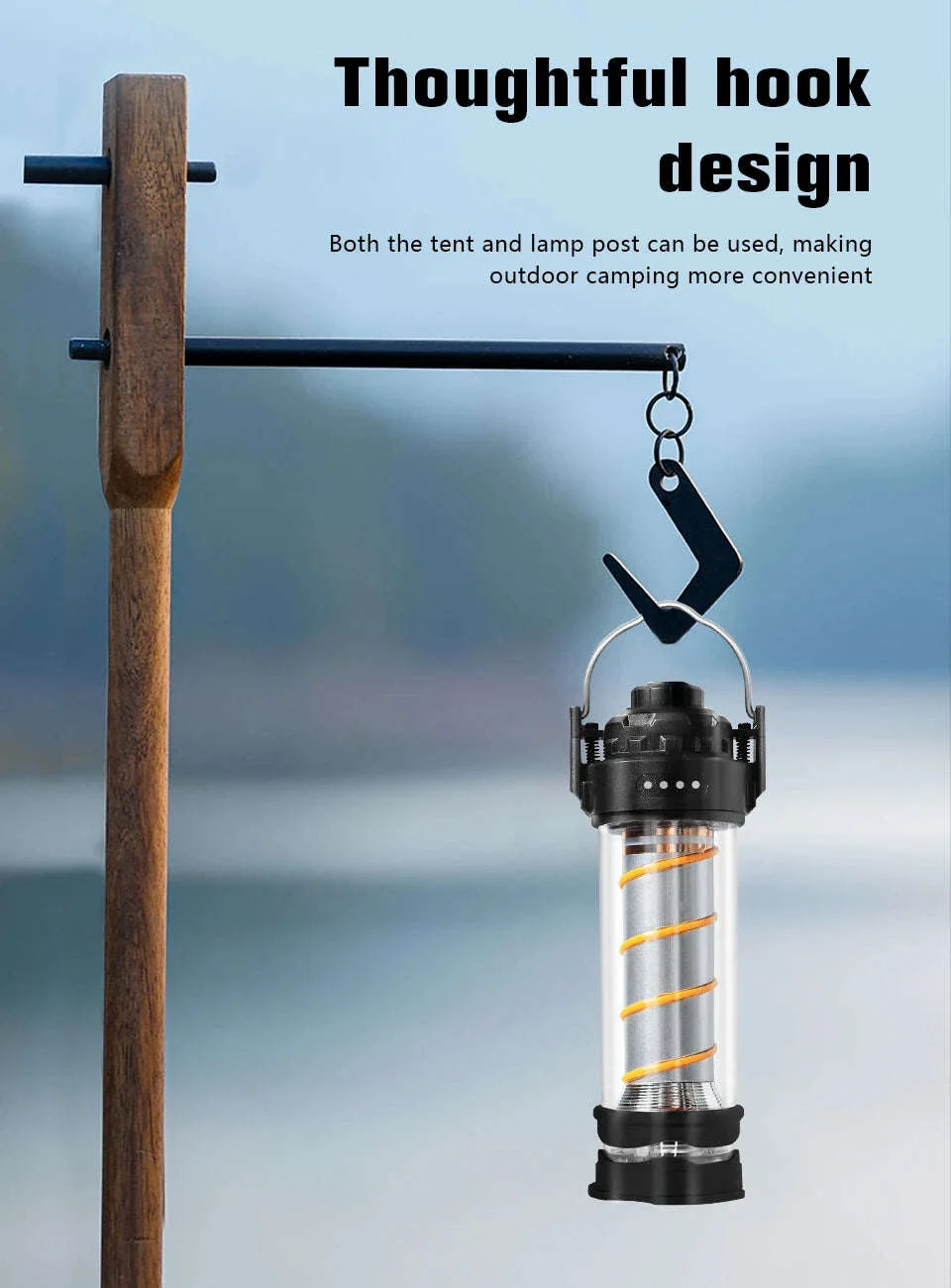 Outdoor LED Camping Light with Tripod, 5 Modes and USB Charging - Image 9