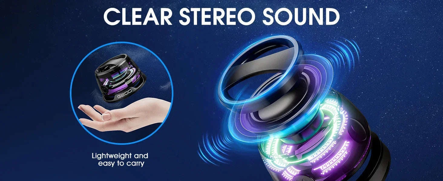 Outdoor Magnetic Bluetooth Speaker with RGB Light and Phone Holder - Image 12