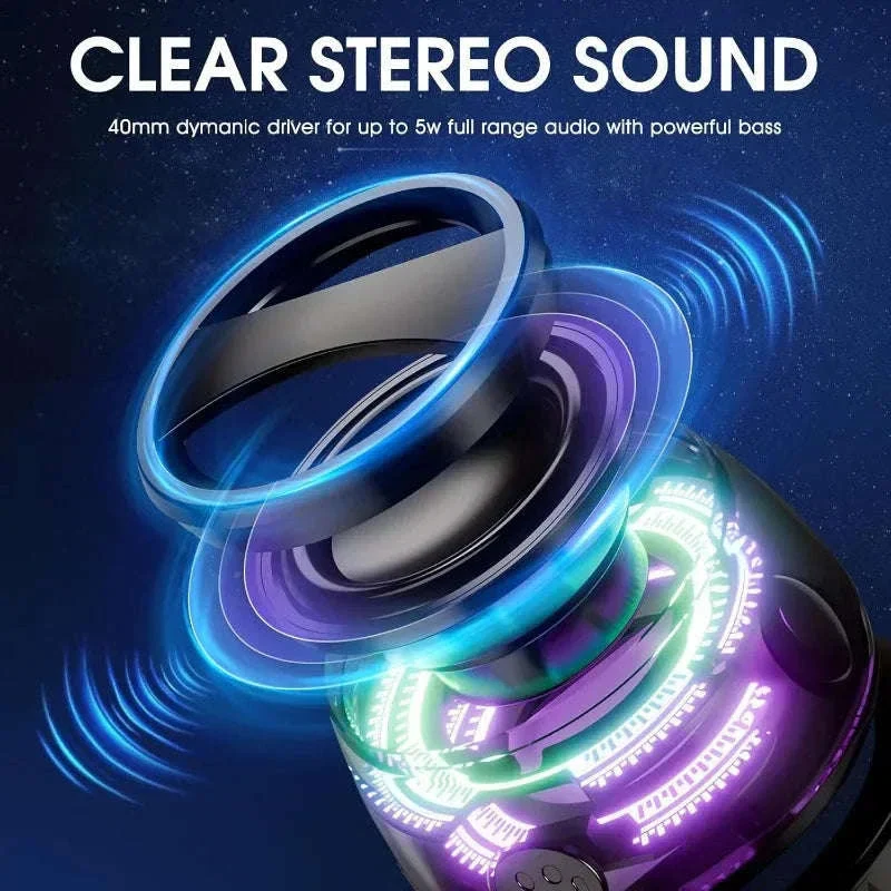 Outdoor Magnetic Bluetooth Speaker with RGB Light and Phone Holder - Image 4