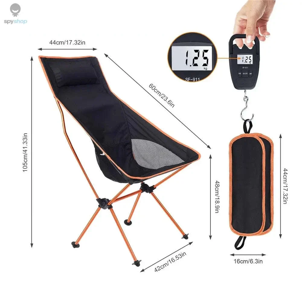 Ultralight Portable Camping Chair for Easy Outdoor Comfort