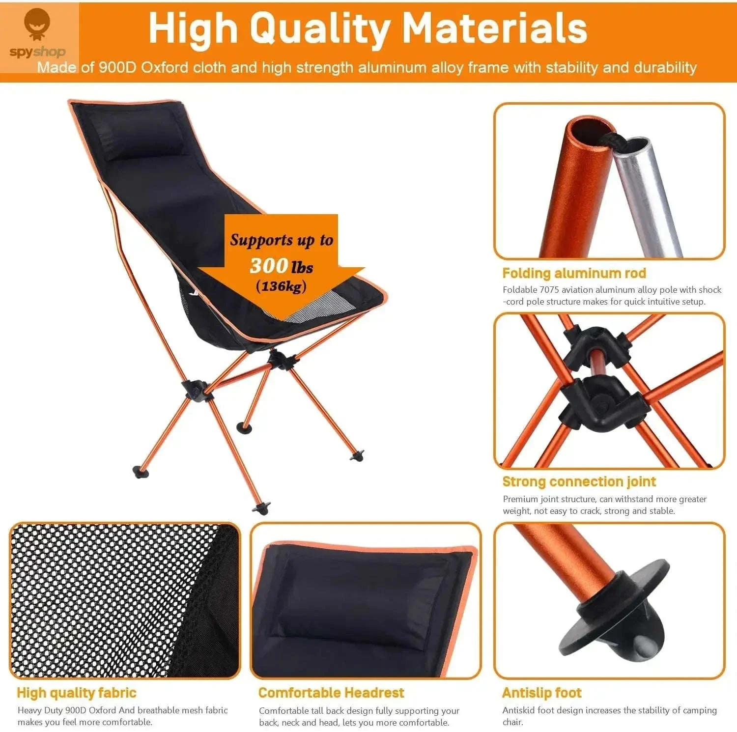 Ultralight Portable Camping Chair for Easy Outdoor Comfort - Image 11