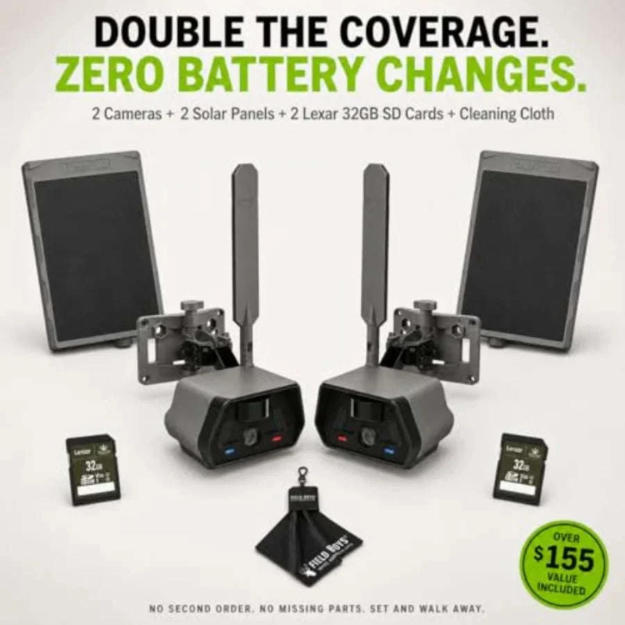 Solar-Powered 4G LTE Outdoor Security Camera Bundle - Image 2