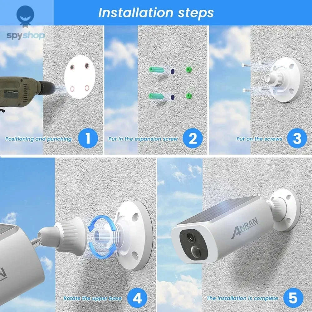 ANRAN Solar WiFi Security Camera with 3MP Outdoor Protection - Image 19