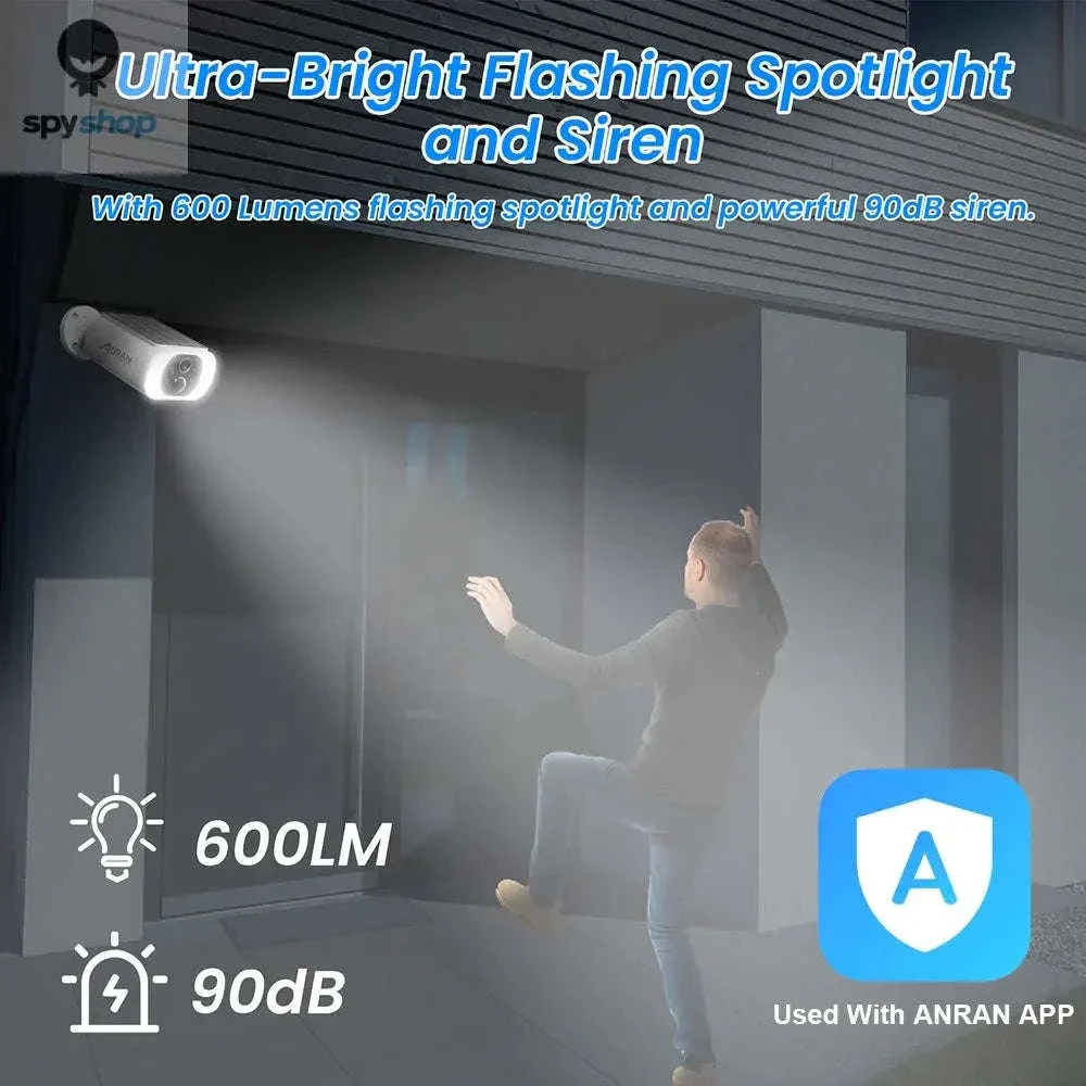 ANRAN Solar WiFi Security Camera with 3MP Outdoor Protection - Image 3