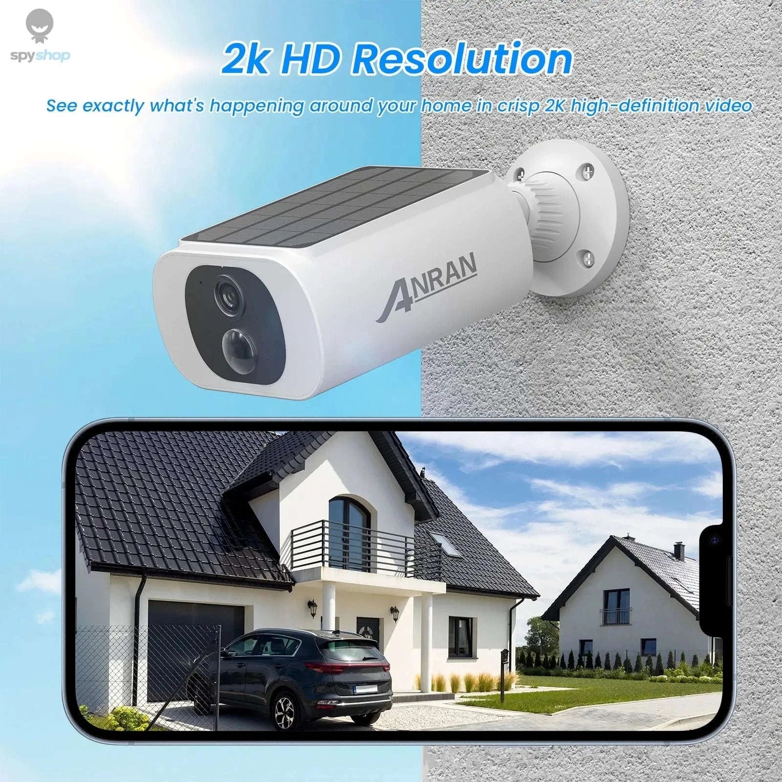 ANRAN Solar WiFi Security Camera with 3MP Outdoor Protection - Image 8