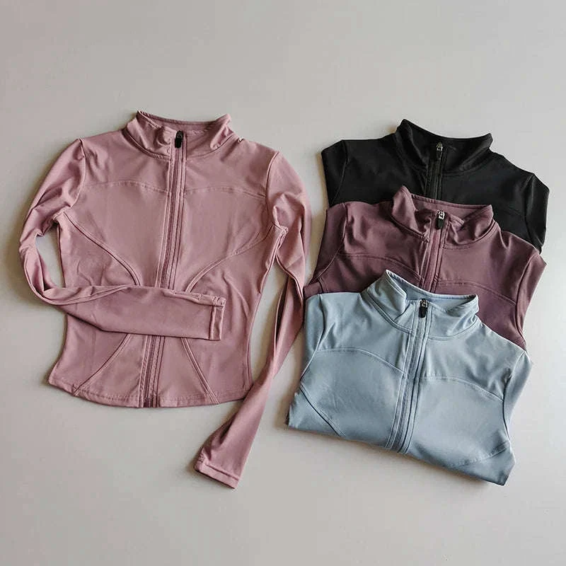Women's Quick Dry Yoga Jacket with Seamless Comfort