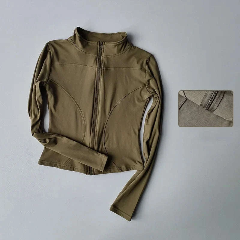 Women's Quick Dry Yoga Jacket with Seamless Comfort - Image 16