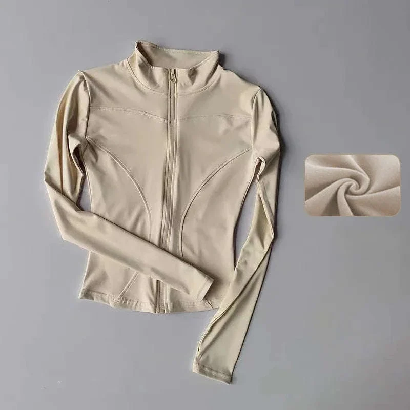 Women's Quick Dry Yoga Jacket with Seamless Comfort - Image 17