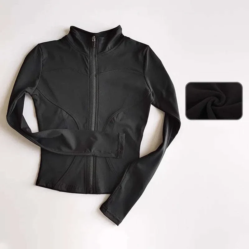 Women's Quick Dry Yoga Jacket with Seamless Comfort - Image 22