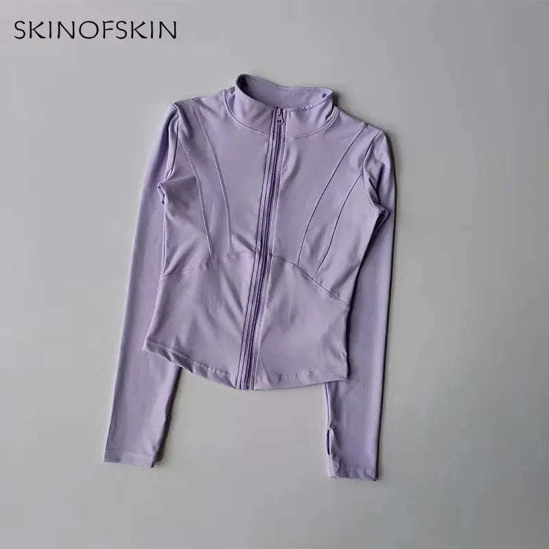 Women's Quick Dry Yoga Jacket with Seamless Comfort - Image 24