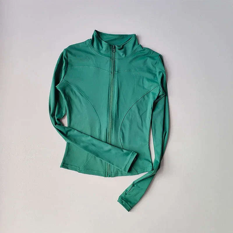 Women's Quick Dry Yoga Jacket with Seamless Comfort - Image 3